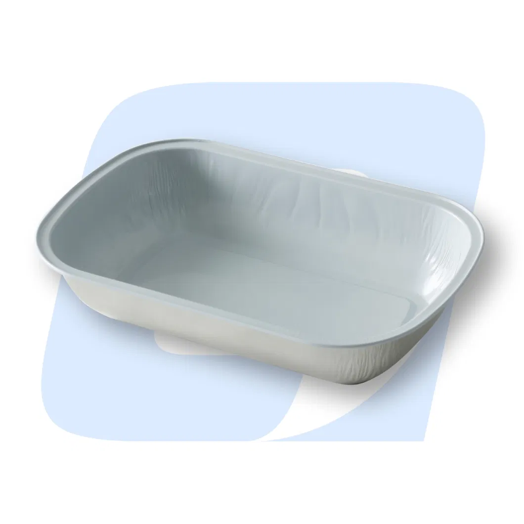 Food Foil Aviation Meal Container Aluminum Disposable for Packaging Recyclable China Thick Thickness Bento Airline Lunch Box